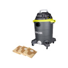 Pack ryobi aspirateur eau et poussière rvc-1430ppt-g - 1400w - 30l - 3 sacs à poussière - 20 l - rakvacdb20