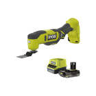 Pack ryobi multitool rmt18-0 - 18v oneplus - 1 batterie 2.0ah - 1 chargeur rapide rc18120-120