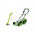 Pack vitogarden tondeuse electrique 1800w moteur induction coupe 42 cm + coupe bordure 250w tête automatique