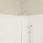 Pack 2 Panneaux muraux en aluminium blanc 100x210 cm + Profilés finition et angle Chrome WALL'IT Aurlane - PACP317