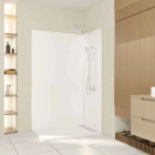 Pack 2 Panneaux muraux en aluminium blanc 80+120×210 cm + Profilés chrome - WALL'IT Aurlane - PACP316