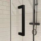 Pack Paroi porte de douche coulissante sérigraphie 120x200cm + Paroi retour 80x200 cm - CRUSHX Aurlane - PACF013