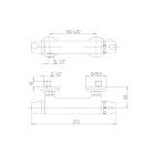 Paini - mitigeur douche thermostatique chromée "tech"