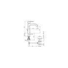 Paini - mitigeur lavabo lady en chrome
