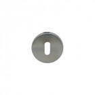 Paire de rosace ronde pour porte - clé l - inox 304 brossé mat