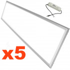 Panneau led 120x30 slim 48w (pack de 5) - couleur eclairage : blanc froid 6000k - 8000k