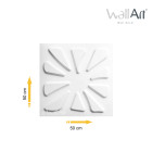 Panneau mural 3d wallart caryotas 3m2