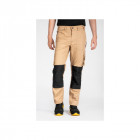 Pantalon de travail normé rica lewis - homme - taille 50 - multi poches - coupe droite - beige - mobilon