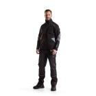 Pantalon artisan retardant flamme avec poches flottantes Noir/Gris-Clair 14611516 - Taille au choix