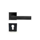 Poignée de porte design à cylindre finition noir mat Paola - KATCHMEE