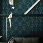 Papier peint art déco Cobalt - DECOCOBALT++
