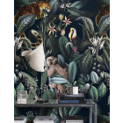 Papier peint Jungle tropicale sombre et sauvage - DARK JAGUAR++