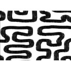 Papier peint à motif labyrinthe avec coups de pinceau noir - BRUSH++