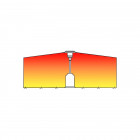 Parasol chauffant gaz 13kw gris radiateur de terrasse (connectique)