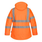 Parka de travail hiver haute visibilité matelassée femme portwest - Couleur et taille au choix