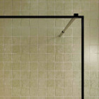 Paroi de douche 100x200cm - Verre anticalcaire - Encadrement Ultra-Fin - Finition Noir Mat - LEA Aurlane - FAC1119