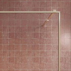 Paroi de douche 140x200cm - Verre anticalcaire - Encadrement Ultra-Fin - Finition Or Brossé - LEA Aurlane - FAC1125