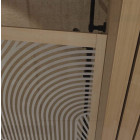 Paroi de douche 120 x 200 HINATA - Style Japandi courbes douces Aurlane - FAC1062