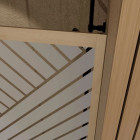 Paroi de douche 120 x 200 HINATA - Style Japandi géométrique Aurlane - FAC1061