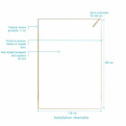 Paroi de douche 120x200cm - Verre anticalcaire - Encadrement Ultra-Fin - Finition Or Brossé - LEA Aurlane - FAC1124