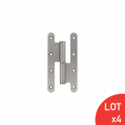 Paumelle bouts ronds inox ss304 140x55x2,5mm droite