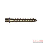 Boite de 100 patte à vis bois avec collerette 8x40 mm - 95344