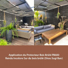 Protecteur bois brûlé pb600 - protection bardage, meubles et autres bois shou sugi ban - Incolore, finition mat - 1 Litre AnovaBois