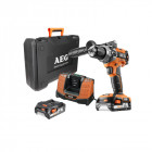 Perceuse à percussion aeg brushless 18v - 2 batteries 2.0 ah - 1 chargeur - bsb18c2bl-202c
