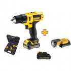 Perceuse visseuse dewalt 10,8 volts 3 batteries + lampe dcd710c3f