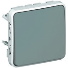 Permutateur plexo composable ip55 10ax 250v gris (069521)