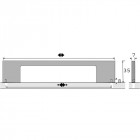 Poignée velitra finition inox brossé de 322mm