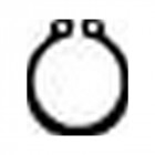 Pince de précision pour circlips extérieurs, becs droits, Dimensions : A 1, Ø d'arbre 10-25 mm, Long. 140 mm