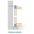 Pivot a sceller p/tube 35x35 - serie 435