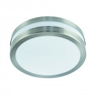 Plafonnier 28 cm outdoor lights, en acier inoxydable et polycarbonate