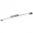 Plafonnier 2x54w casa, acier brossé