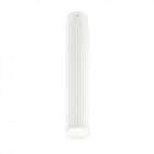 Plafonnier 3000k rigatto, aluminium blanc et ppma, 48 cm