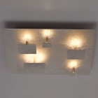 Plafonnier argenté techno   9 cm