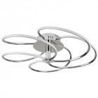 Plafonnier bardot, chrome et acrylique, 43w