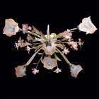 Plafonnier beige flora 6 ampoules 26 cm