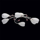 Plafonnier blanc flora 6 ampoules 18 cm