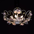 Plafonnier blanc flora 6 ampoules 26 cm