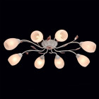 Plafonnier blanc flora 8 ampoules 20 cm