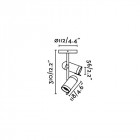 Plafonnier blanc orleans 2 ampoules