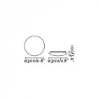 Plafonnier blanc ronda h10 cm