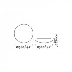 Plafonnier blanc ronda