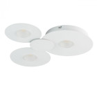 Plafonnier blanc techno 3 ampoules 3.5 cm