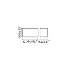 Plafonnier blanc tecto 2 ampoules h12 cm