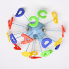 Plafonnier bleu kinder 5 ampoules 21 cm