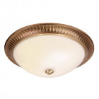 Plafonnier brahm, laiton antique et verre acide
