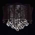 Plafonnier chromé elegance 5 ampoules 33 cm